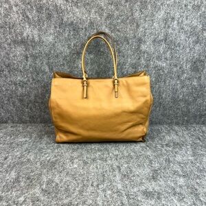 Talbots Satchel Bag Tan Leather Large Soft Leather Shoulder Bag